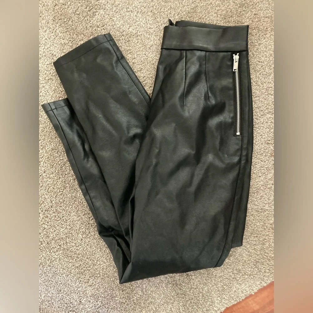 Vixen by Micheline Pitt Faux Leather Pants - Picture 3 of 3